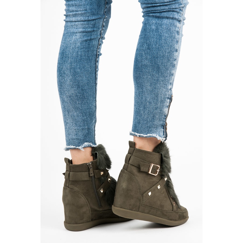 Kylie Tênis Com Pele verde 1