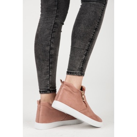 Tênis de camurça rosa 1