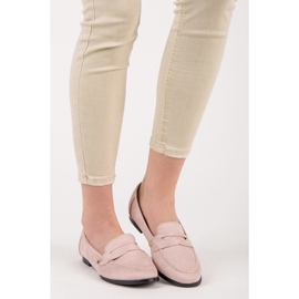 Seastar Mocassins de camurça rosa 2