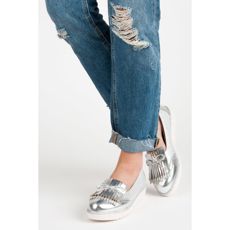 Mocassins na plataforma VICES cinza 2