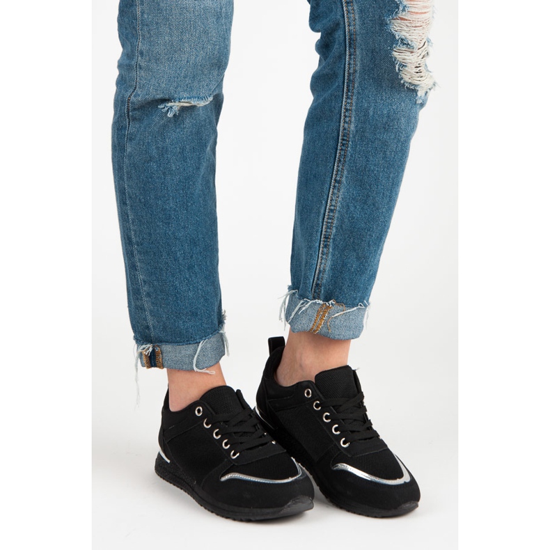 Seastar sapatos esportivos femininos preto cinza 1