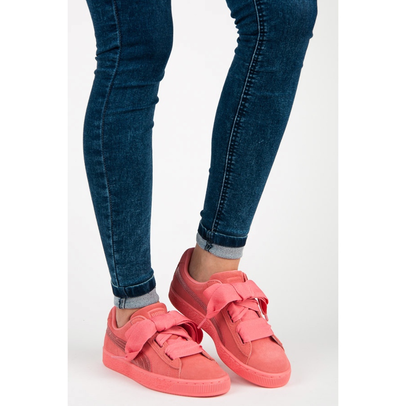 Puma Suede Heart Snk Jr. rosa 1