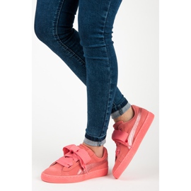 Puma Suede Heart Snk Jr. rosa 2