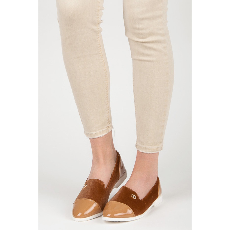 Bailarinas de veludo castanho 1 Bailarinas de veludo castanho 1