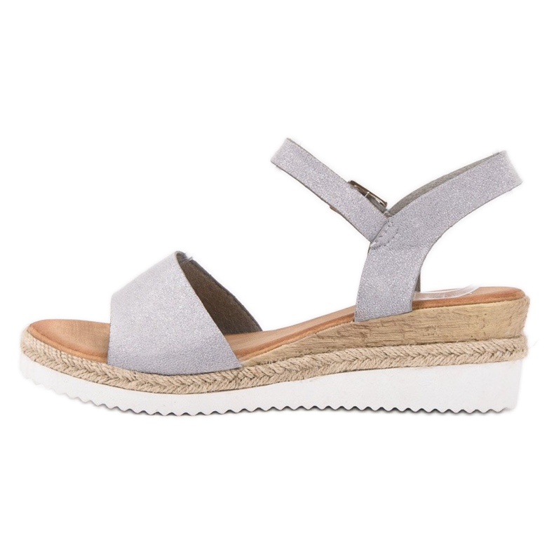 SDS Sandálias Cinzentas Com Brilho cinza 2