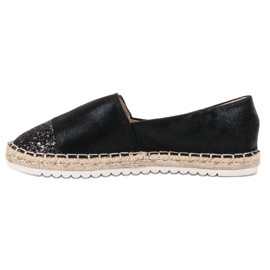 Erynn Sapatos Slip-on Com Glitter preto 1
