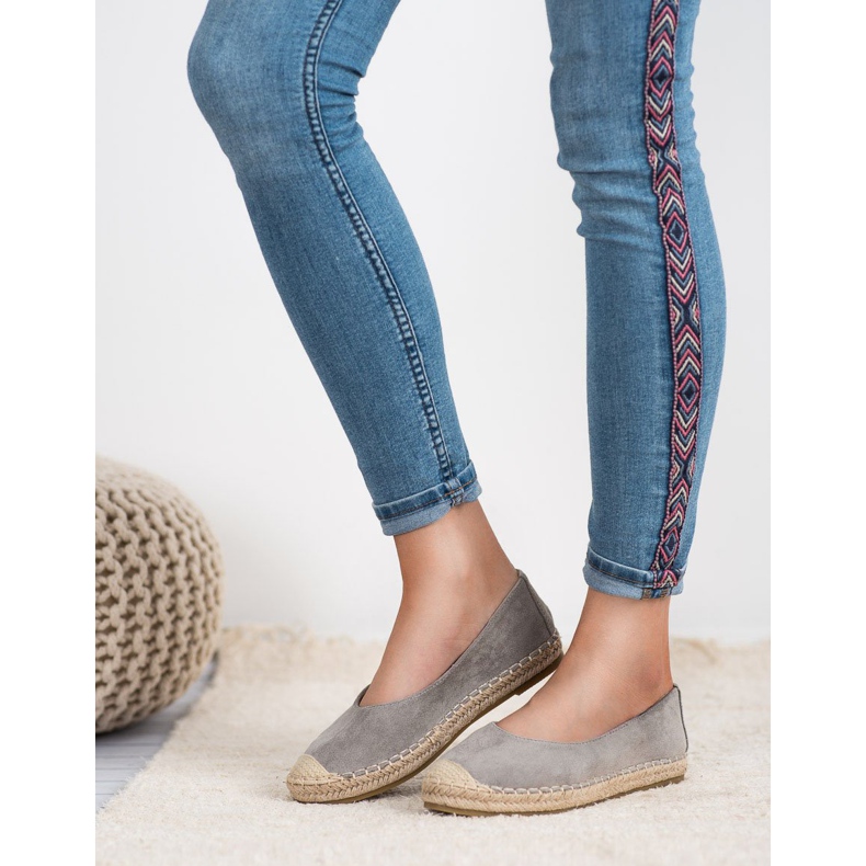 Marquiz Bailarinas de camurça cinza 2