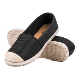SHELOVET Slipons leves preto 2