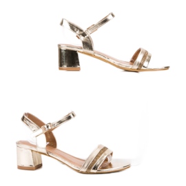 SHELOVET Sandálias douradas elegantes dourado 1