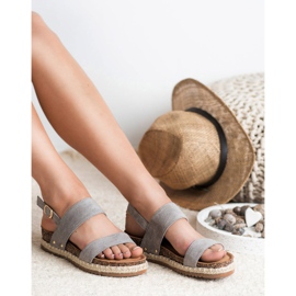 Bestelle Sandálias Com Brilho castanho cinza 2