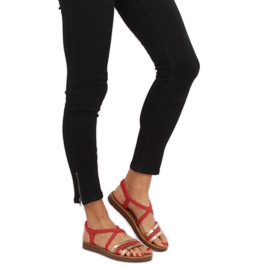 Sandálias vermelhas femininas 2220 vermelhas vermelho 2