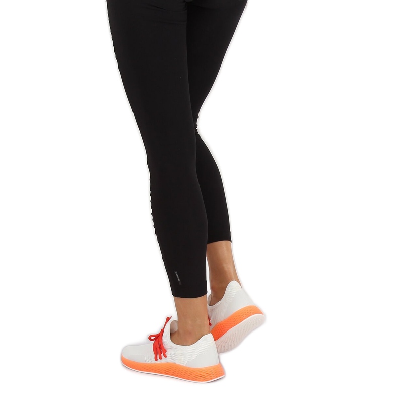 Sapatos esportivos laranja e branco B-6851 Orange 1