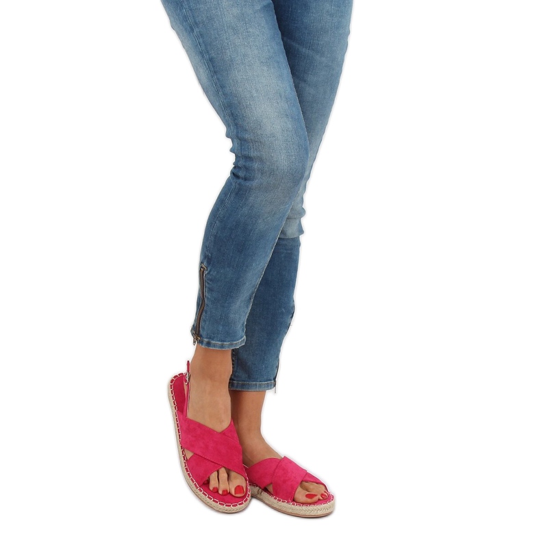 Sandálias alpercatas fúcsia YJ-2M12 Fúcsia rosa 1