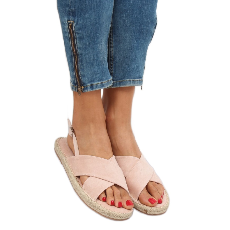 Sandálias alpercatas bege YJ-2M12 Nude 1