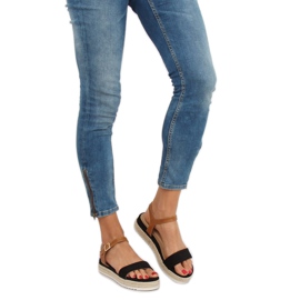 Sandálias alpercatas pretas Y-8224 pretas preto 1