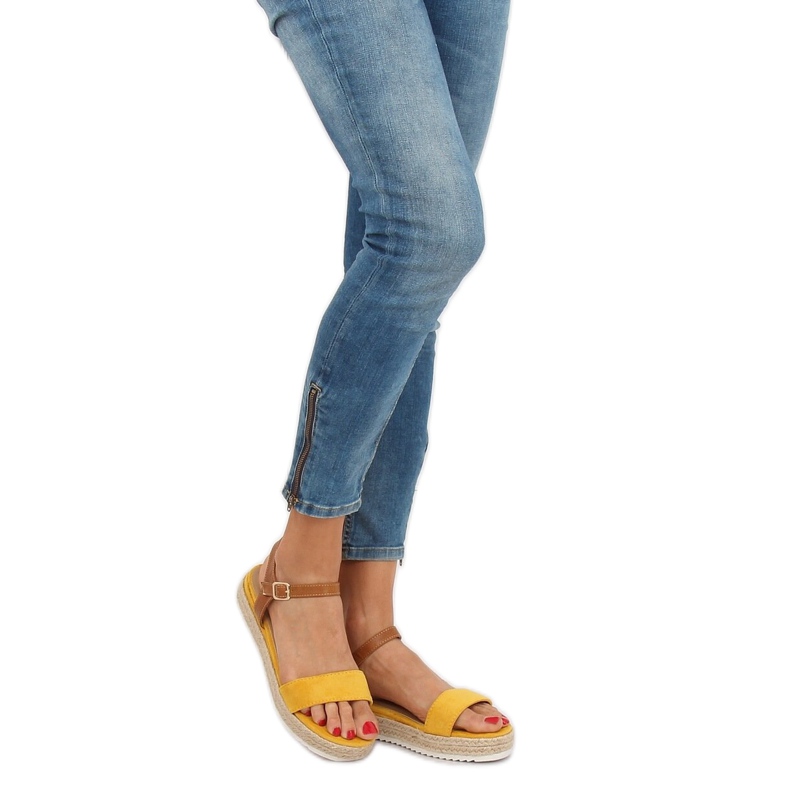 Sandálias alpercatas amarelas Y-8224 Amarelo castanho 1