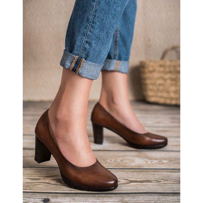 Vinceza Bombas marrons castanho 1