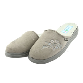 Sapatos femininos Befado pu 132D013 cinza 3