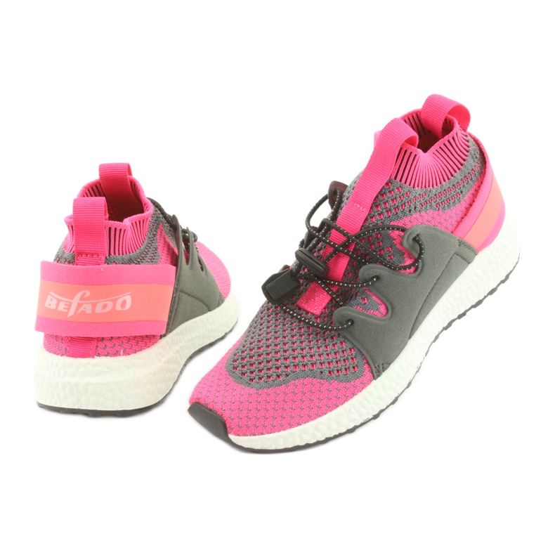 Calçados infantis Befado 516X030 laranja rosa cinza 4