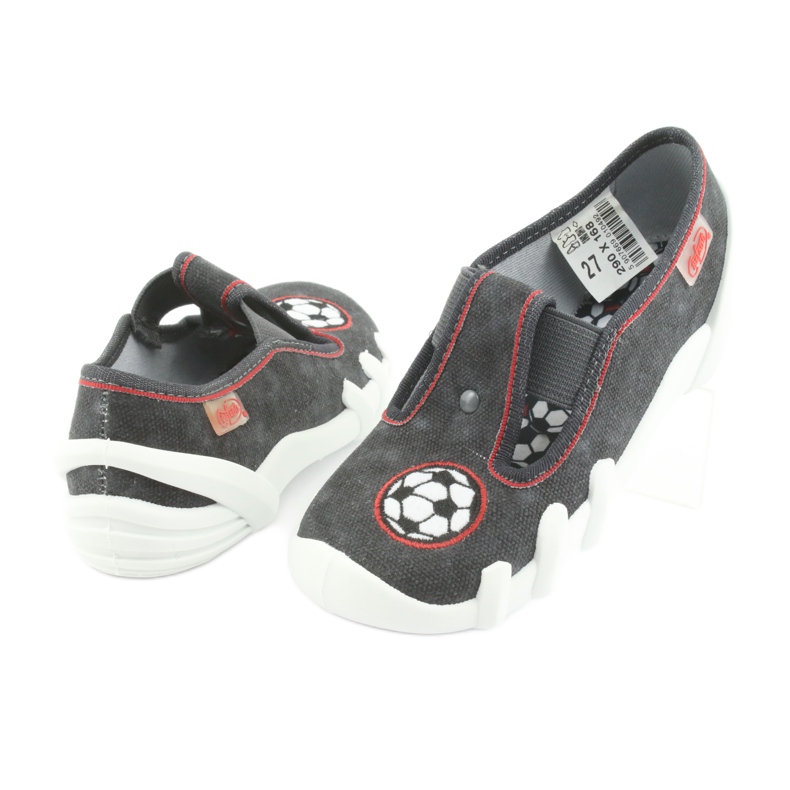 Calçados infantis Befado 290X168 vermelho cinza 3