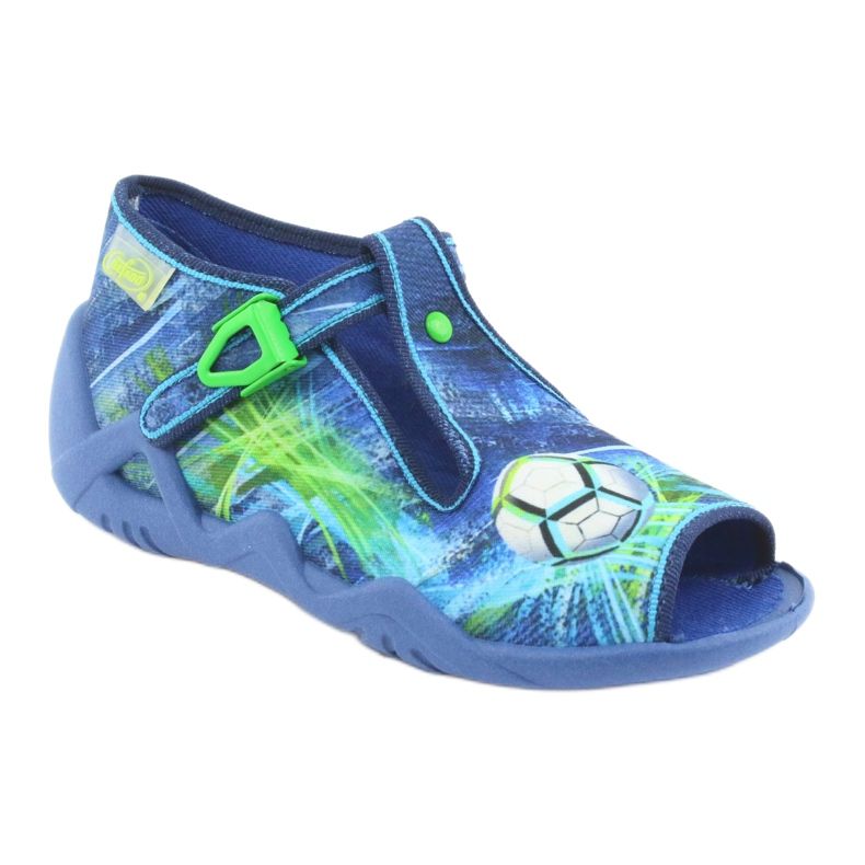 Calçados infantis Befado 217P098 azul verde 1