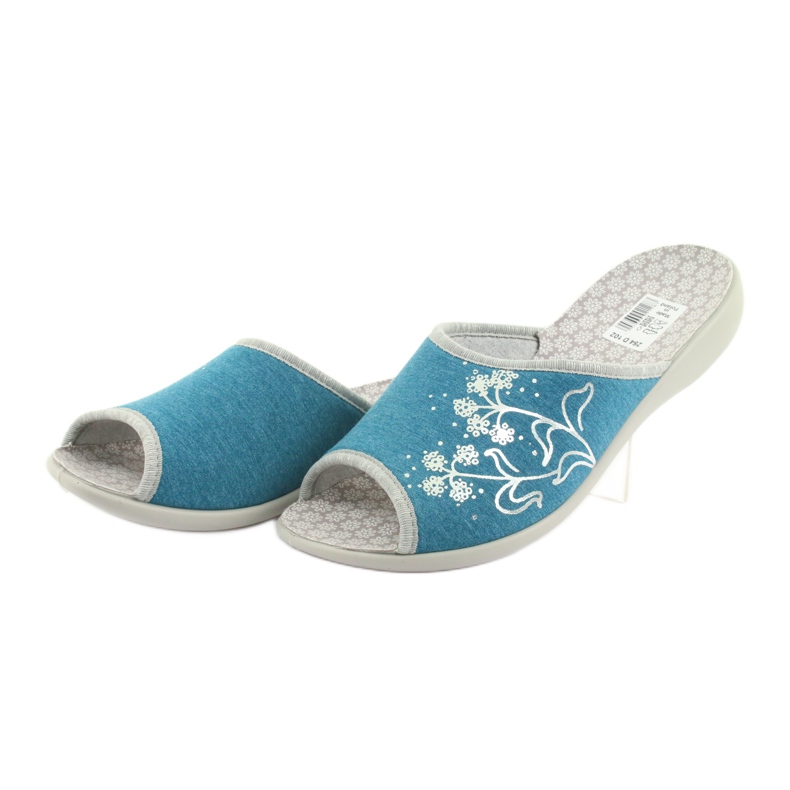 Sapatos femininos Befado pu 254D102 azul 3
