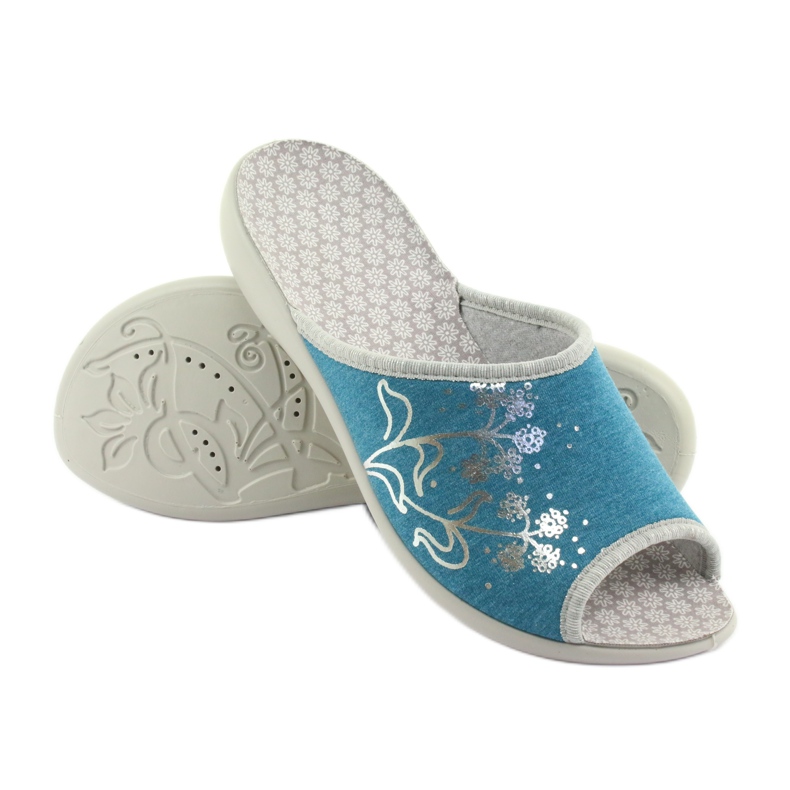 Sapatos femininos Befado pu 254D102 azul 4