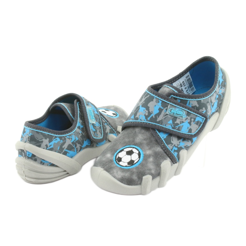 Calçados infantis Befado 273X259 azul cinza 4
