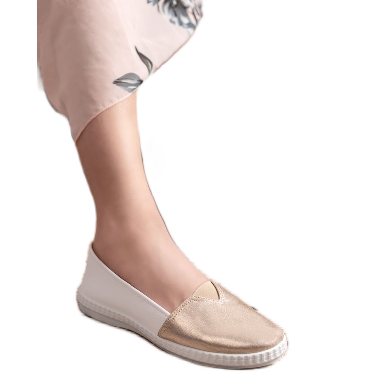 Mckeylor Tênis elegantes branco amarelo 1