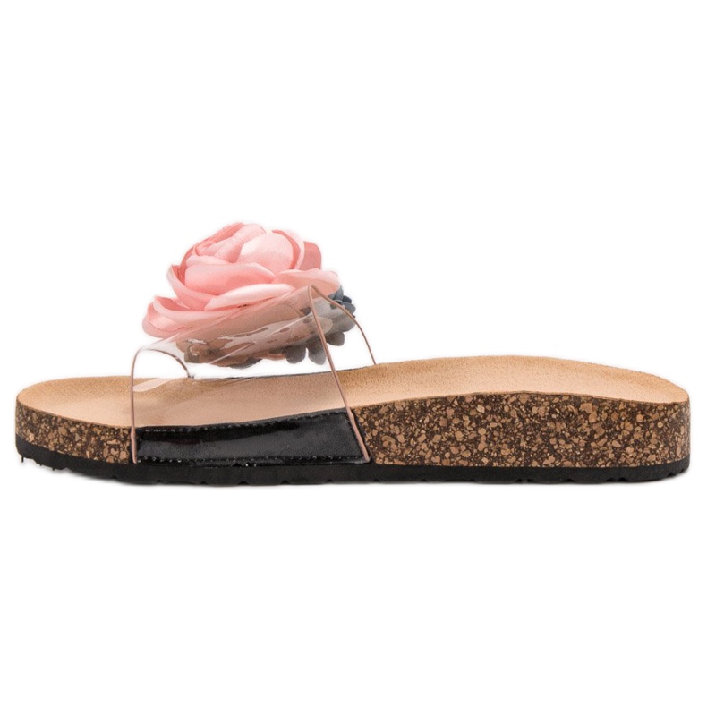 Super Me Chinelos com flores rosa 1