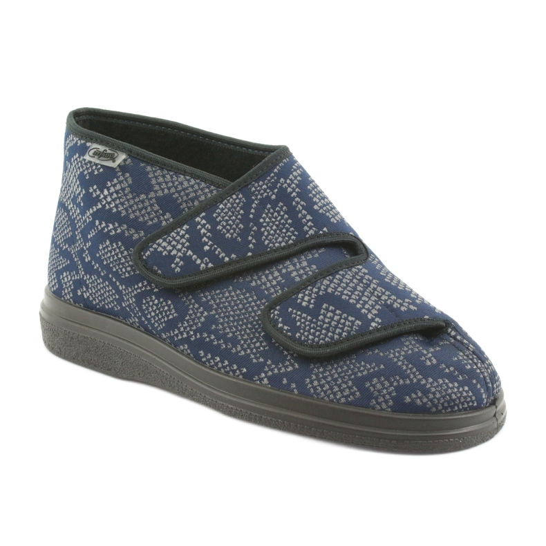 Sapatos femininos Befado pu 986D009 azul azul marinho 2