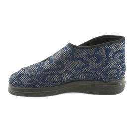 Sapatos femininos Befado pu 986D009 preto azul marinho cinza 2