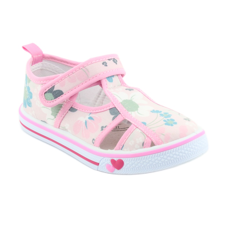 American Club Sapatos infantis americanos palmilha de couro com velcro branco azul rosa verde 1