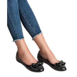 Comer Bailarinas lacadas com arco preto 2