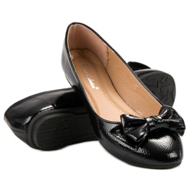 Comer Bailarinas lacadas com arco preto 1