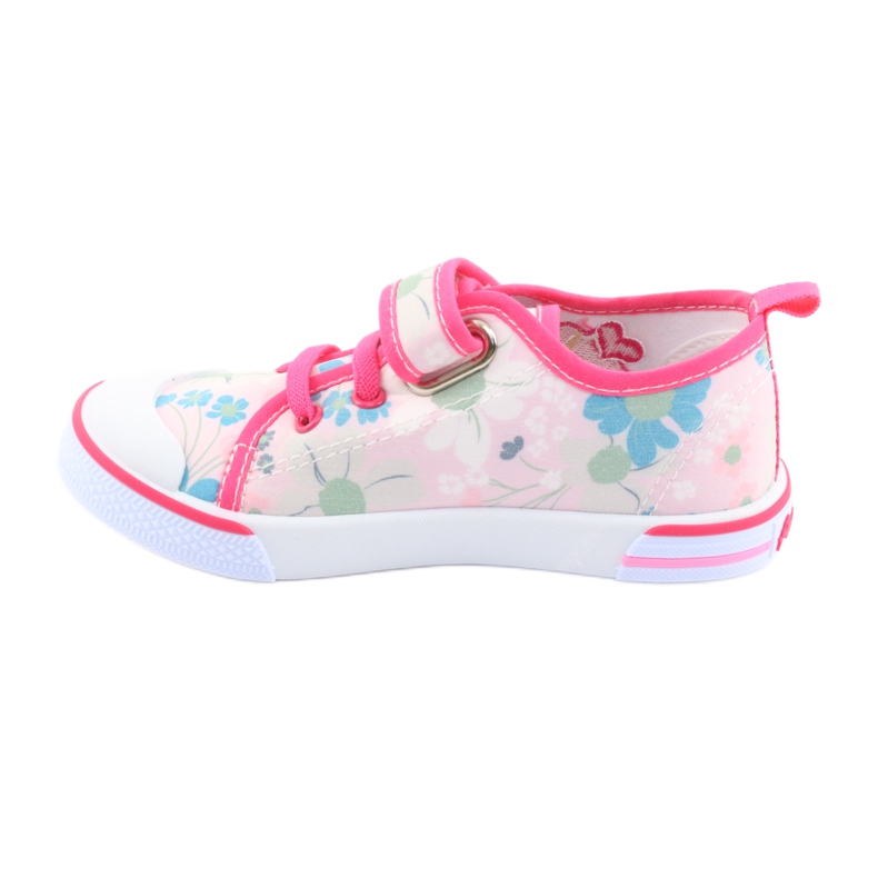 American Club Sneakers Boca palmilha em couro americano branco castanho rosa 2