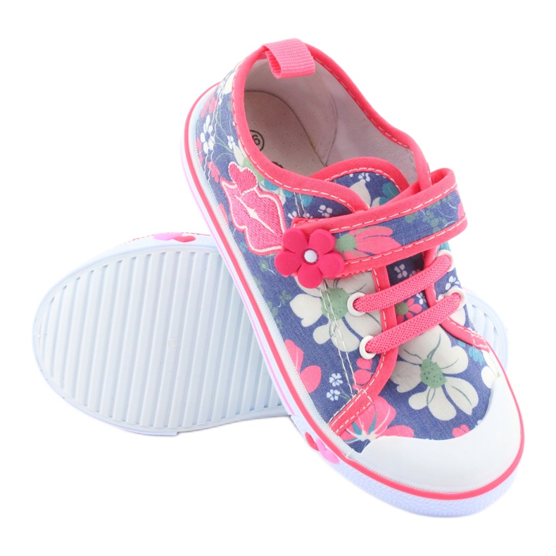 Tênis Usta American Club em couro vermelho azul multicolorido 3