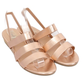 Sandálias alpercatas champanhe SM007 Champagne rosa 1