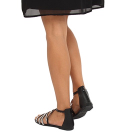 Sandálias pretas femininas LL6339 pretas preto 1