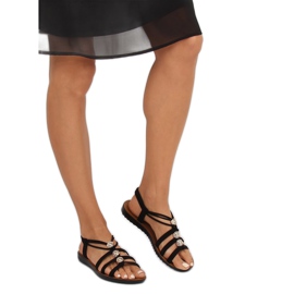 Sandálias femininas pretas FC19-Q33 pretas preto 2