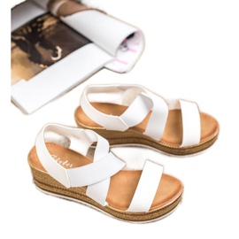 Flyfor Sandálias leves deslizantes branco 2