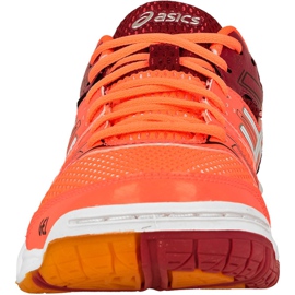 Tênis de voleibol Asics Gel-Rocket 7 W B455N-0601 multicolorido laranja 2 Tênis de voleibol Asics Gel-Rocket 7 W B455N-0601 multicolorido laranja 2