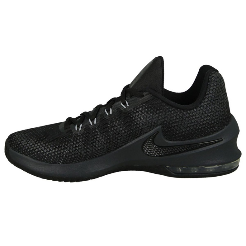 Tênis de basquete Nike Air Max Infuriate Low M 852457-001 preto preto 1