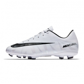 Chuteiras Nike Mercurial Victory Vi CR7 Fg Jr 852489-401 branco 1