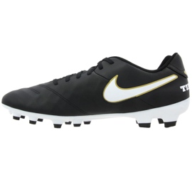 Chuteira Nike Tiempo Genio II Couro Fg M 819213-010 preto preto 1