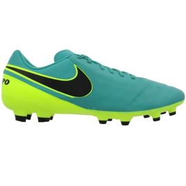 Chuteira Nike Tiempo Genio Ii Fg M 819213-307 preto azul 1