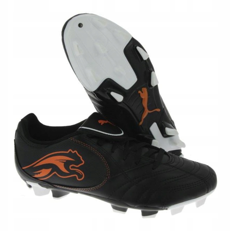 Chuteiras de futebol Puma Boca Fg Jr 102532 03 preto preto 1