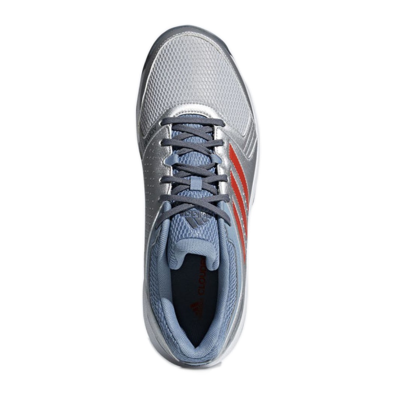Tênis de handebol Adidas Essence M BB6342 azul prata 1