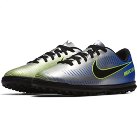 Chuteiras Nike MercurialX Vortex Iii Neymar Tf Jr 921497-407 multicolorido azul 2 Chuteiras Nike MercurialX Vortex Iii Neymar Tf Jr 921497-407 multicolorido azul 2