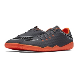 Chuteiras de futebol Nike Hypervenom Phantom 3 Academy Ic M AH7278-081 cinza cinza 1